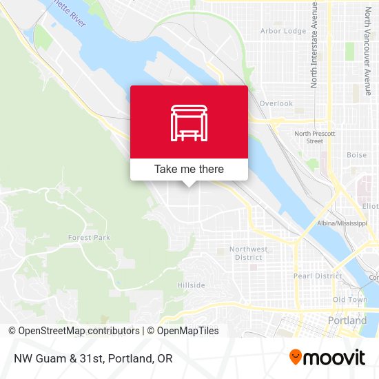 Mapa de NW Guam & 31st