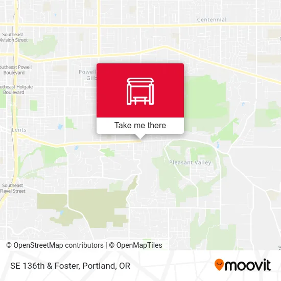 SE 136th & Foster map