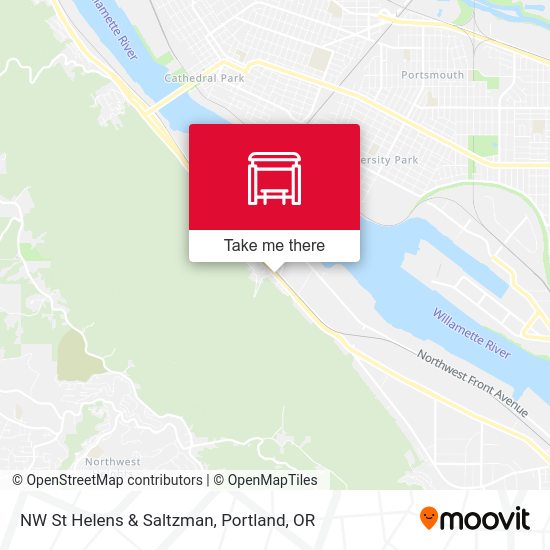 NW St Helens & Saltzman map