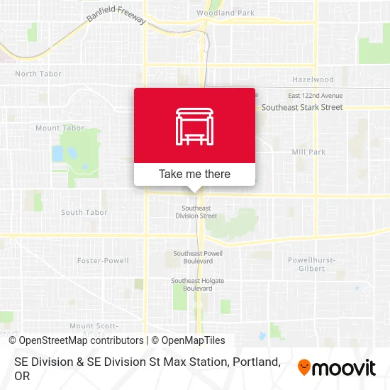 Mapa de SE Division & SE Division St Max Station