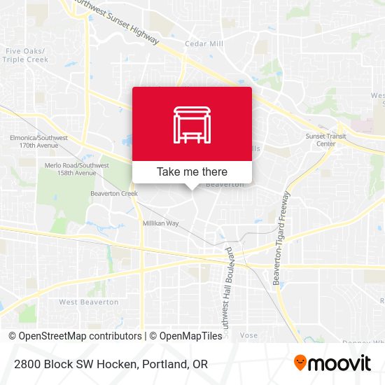 Mapa de 2800 Block SW Hocken