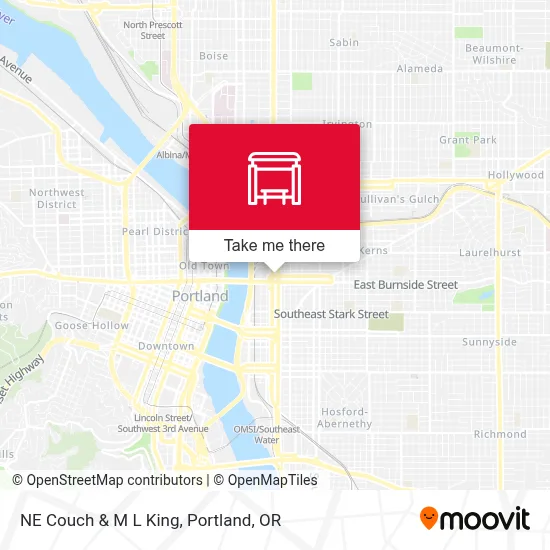 NE Couch & M L King map