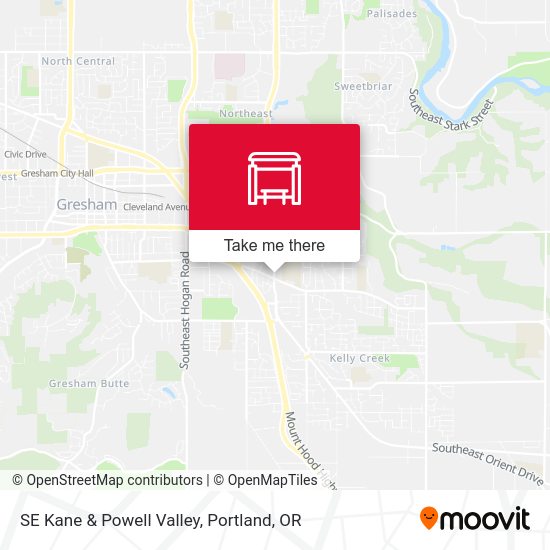 SE Kane & Powell Valley map