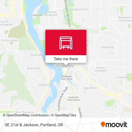Mapa de SE 21st & Jackson