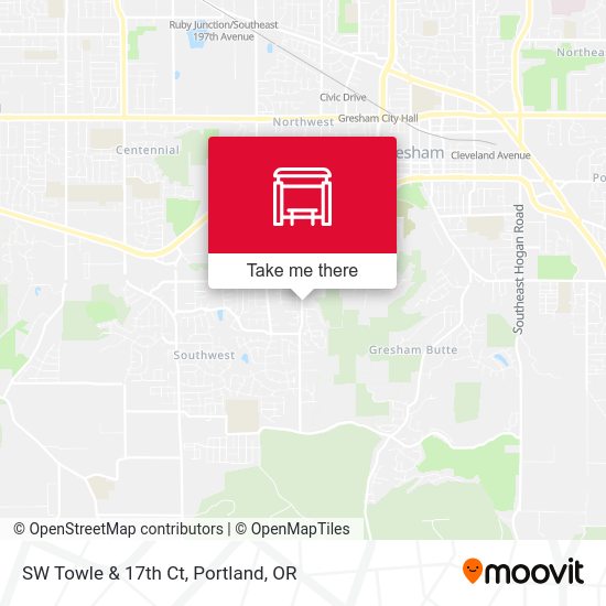 SW Towle & 17th Ct map