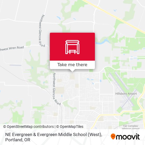 NE Evergreen & Evergreen Middle School (West) map