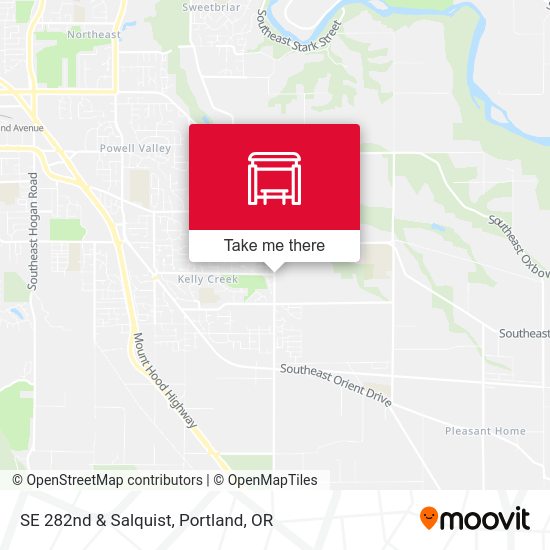 SE 282nd & Salquist map