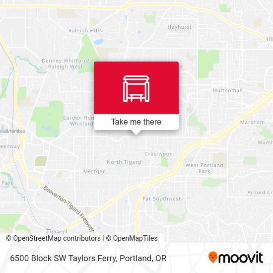 6500 Block SW Taylors Ferry map