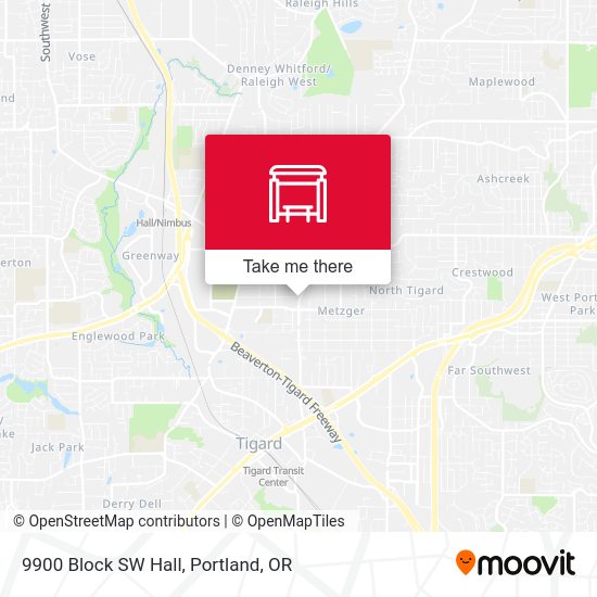 9900 Block SW Hall map