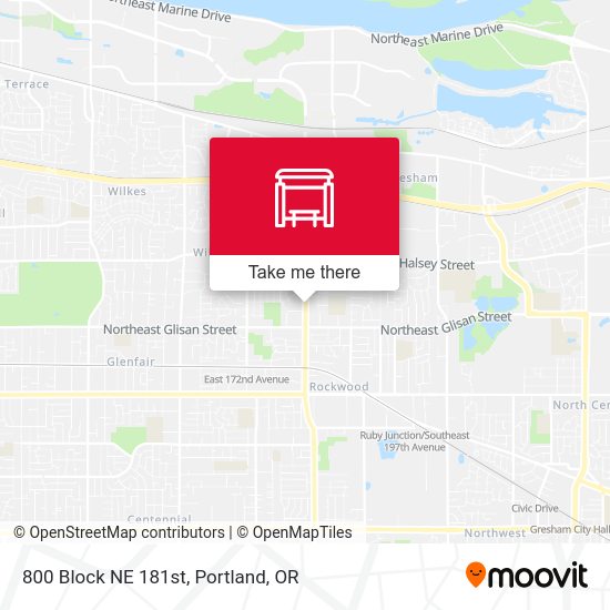 Mapa de 800 Block NE 181st