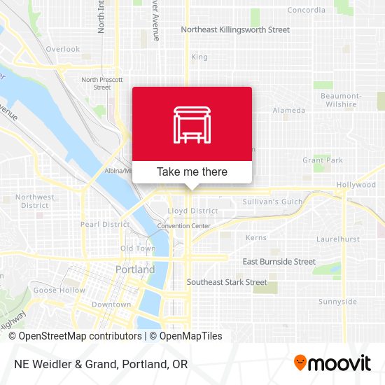 Mapa de NE Weidler & Grand