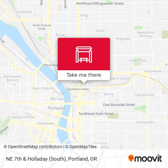 NE 7th & Holladay (South) map