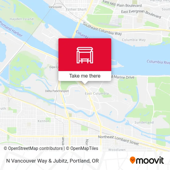 N Vancouver Way & Jubitz map