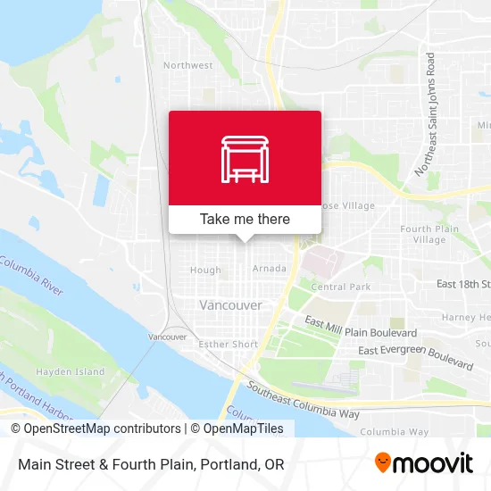 Main Street & Fourth Plain map