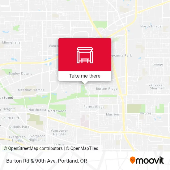 Burton Rd & 90th Ave map