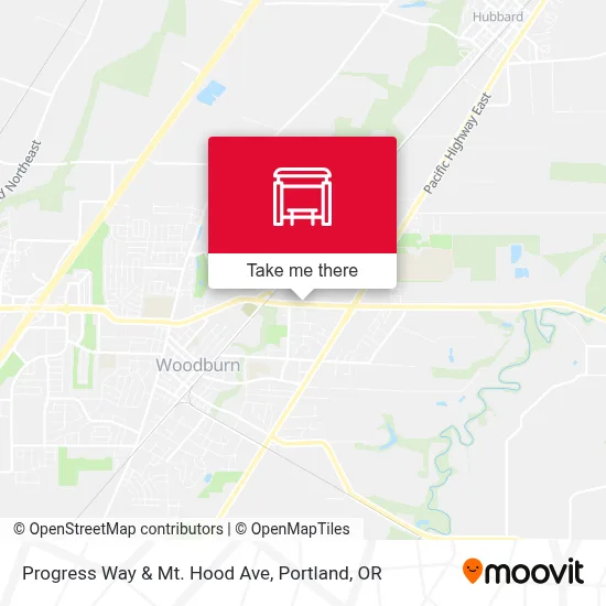 Progress Way & Mt. Hood Ave map