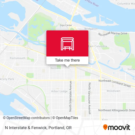 Mapa de N Interstate & Fenwick