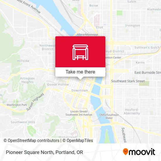Pioneer Square North map