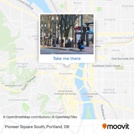 Pioneer Square South map
