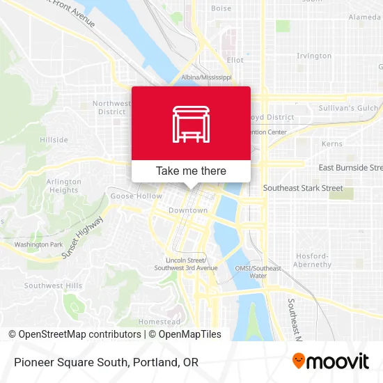 Pioneer Square South map