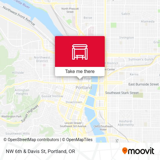 Mapa de NW 6th & Davis St