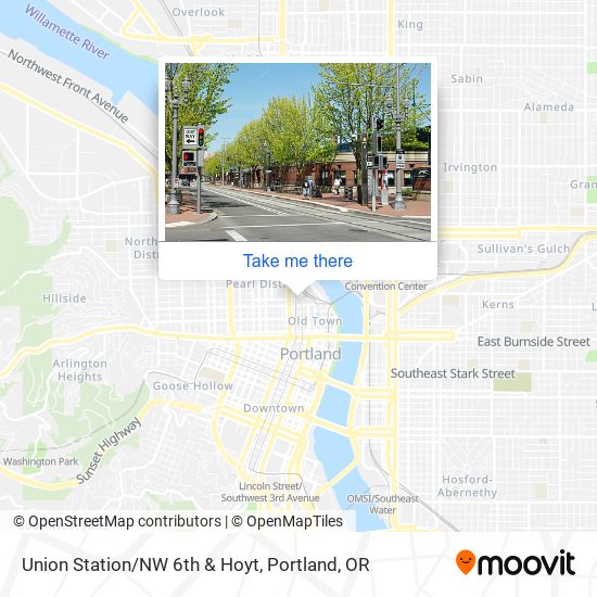 Mapa de Union Station/NW 6th & Hoyt