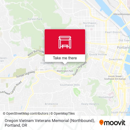 Oregon Vietnam Veterans Memorial map