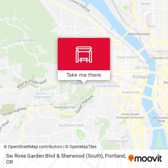 Sw Rose Garden Blvd & Sherwood (South) map