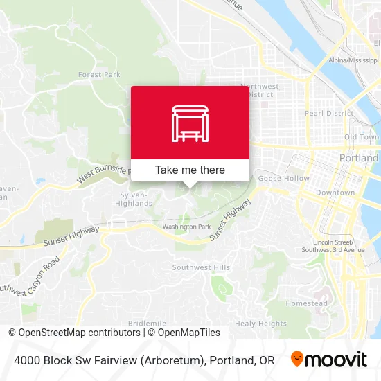 Mapa de 4000 Block Sw Fairview (Arboretum)