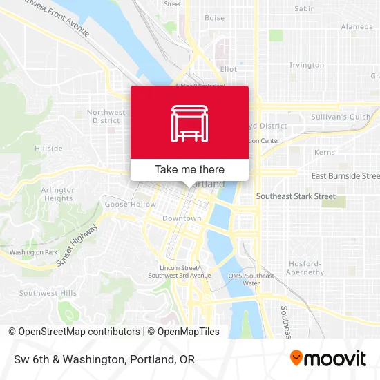 Mapa de Sw 6th & Washington
