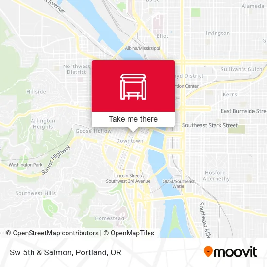 Mapa de Sw 5th & Salmon