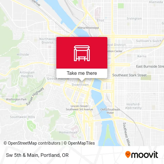 Mapa de Sw 5th & Main