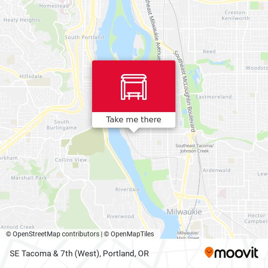 SE Tacoma & 7th (West) map