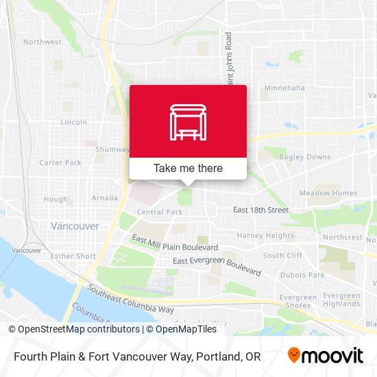 Mapa de Fourth Plain & Fort Vancouver Way