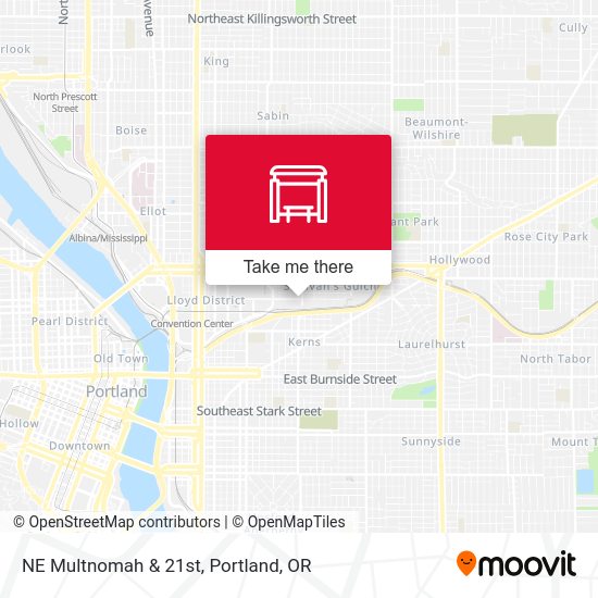 NE Multnomah & 21st map