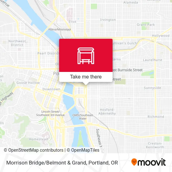 Mapa de Morrison Bridge / Belmont & Grand