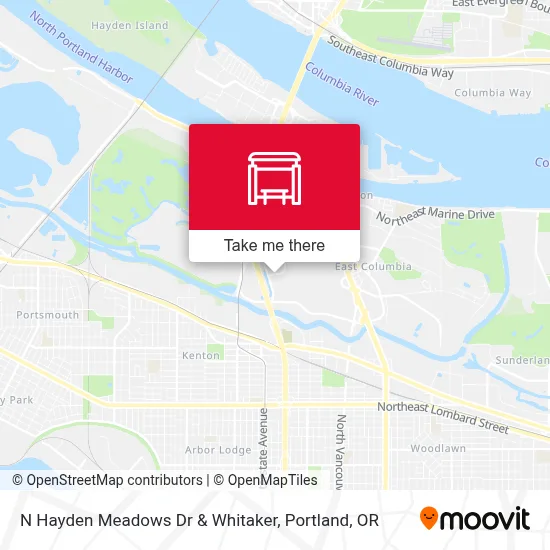 N Hayden Meadows Dr & Whitaker map