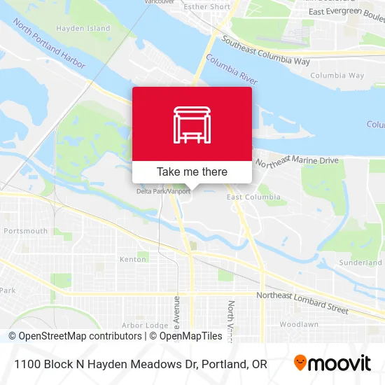 Mapa de 1100 Block N Hayden Meadows Dr