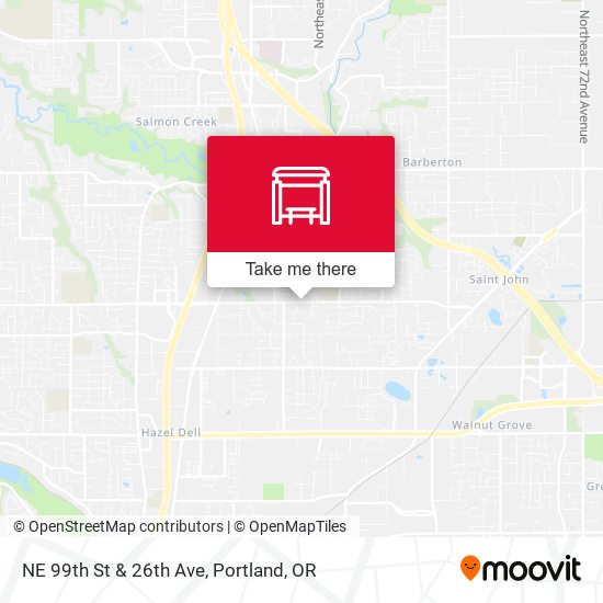 NE 99th St & 26th Ave map