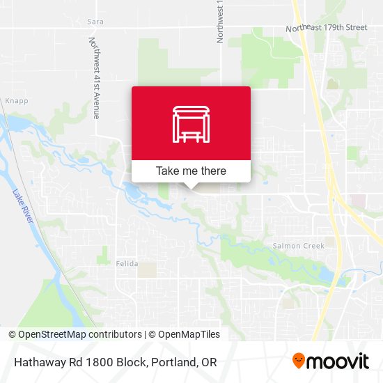 Hathaway Rd 1800 Block map