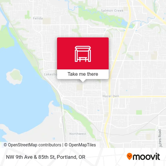 NW 9th Ave & 85th St map