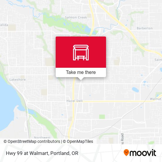 Mapa de Hwy 99 at Walmart