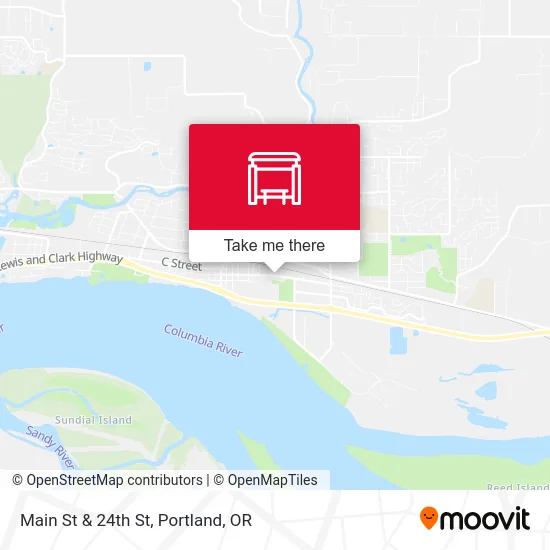 Main St & 24th St map