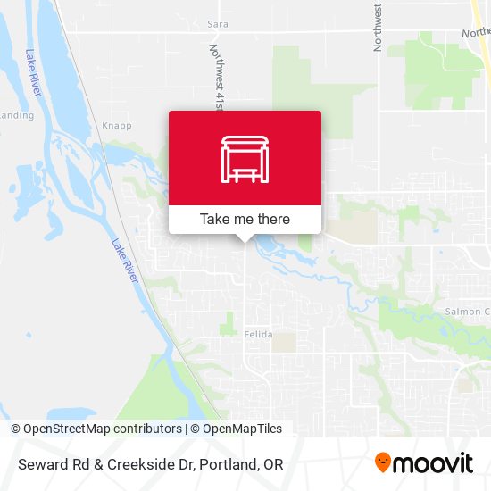 Seward Rd & Creekside Dr map