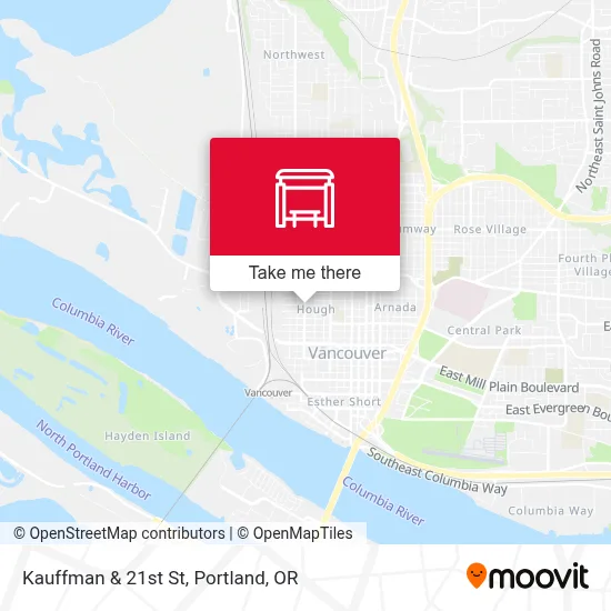 Kauffman & 21st St map