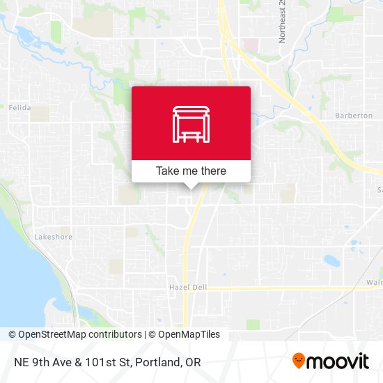 NE 9th Ave & 101st St map