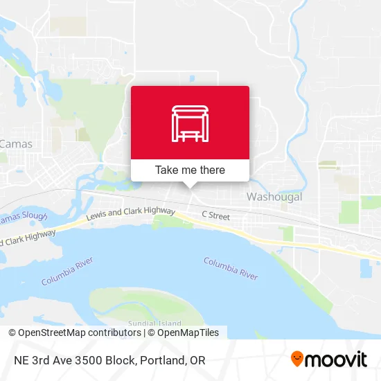 NE 3rd Ave 3500 Block map