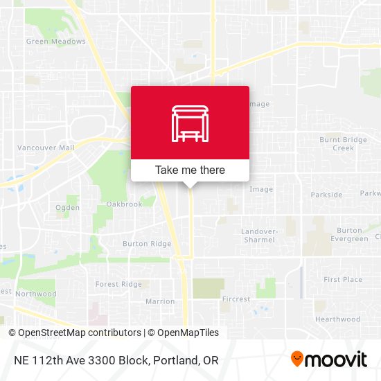 NE 112th Ave 3300 Block map