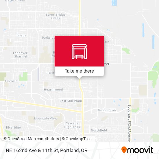 NE 162nd Ave & 11th St map