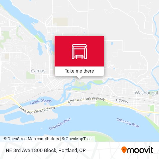 NE 3rd Ave 1800 Block map
